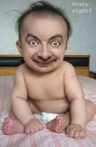 If Mr Bean was Bin Laden. If Mr Bean had a baby